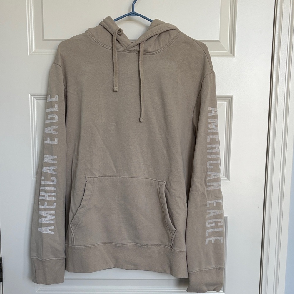 American Eagle Outfitters Men's Beige Hoodie